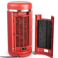 北欧欧慕 NQN2000 取暖器 家用暖风机 净化空气节能静音 电暖气电暖风 红